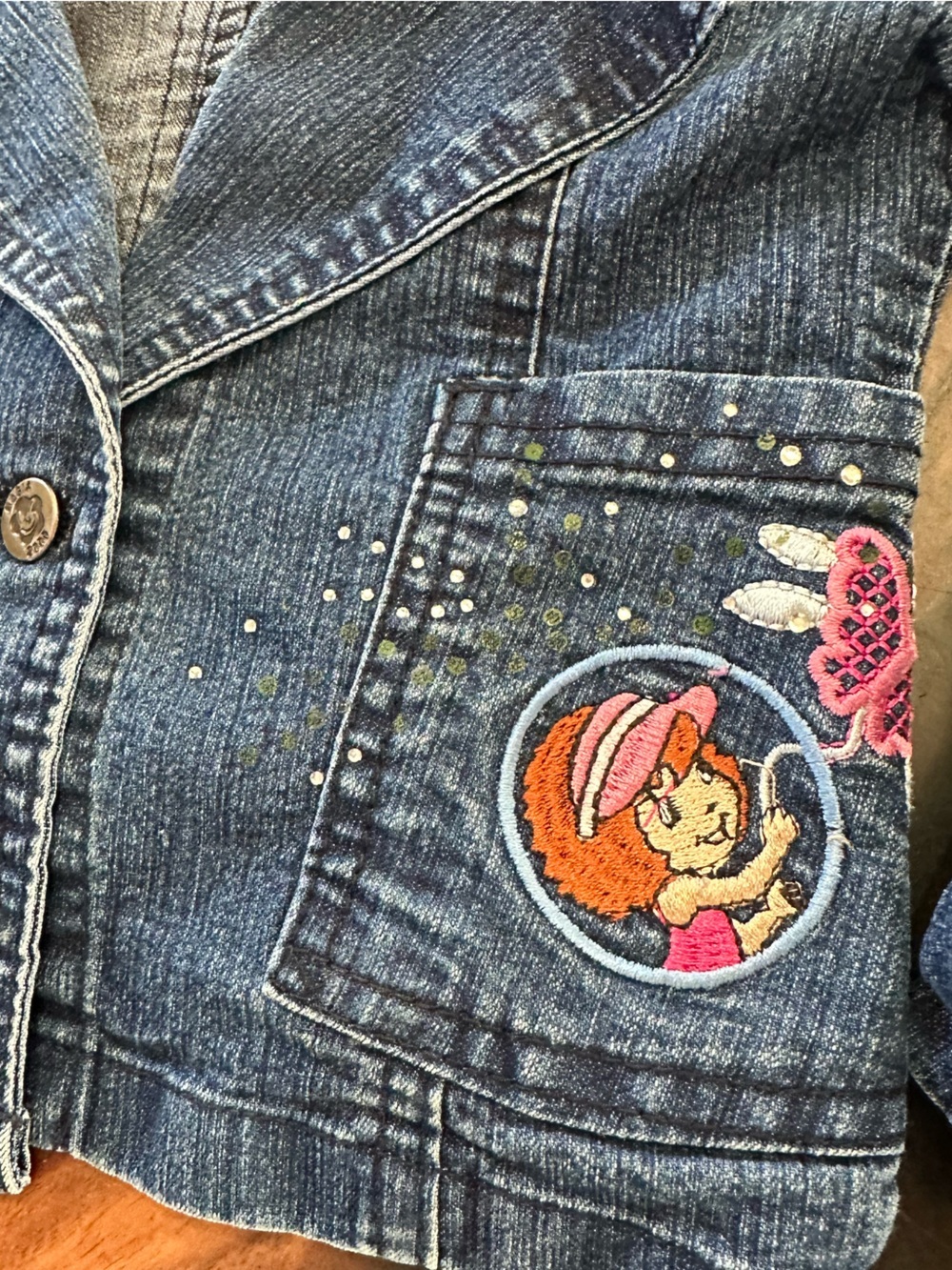 Rosita Fresita ‘Strawberry Shortcake’ kids denim jacket - Picture 4 of 7